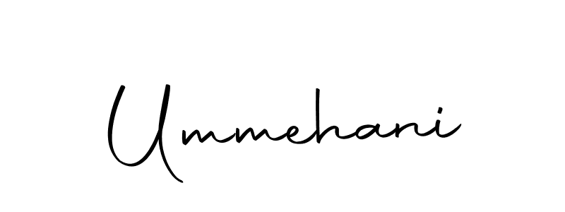 Design your own signature with our free online signature maker. With this signature software, you can create a handwritten (Autography-DOLnW) signature for name Ummehani. Ummehani signature style 10 images and pictures png