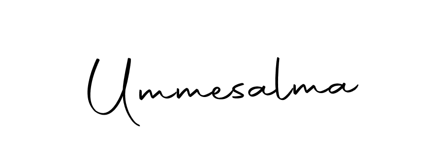 Create a beautiful signature design for name Ummesalma. With this signature (Autography-DOLnW) fonts, you can make a handwritten signature for free. Ummesalma signature style 10 images and pictures png