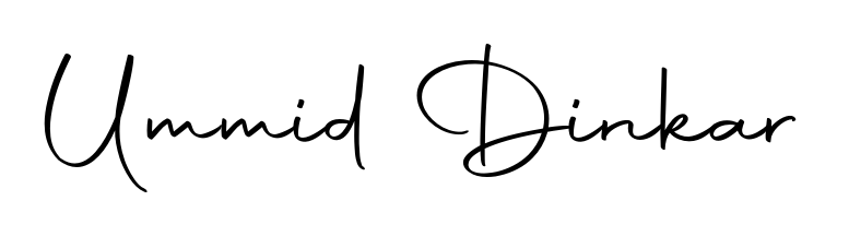 A sleek calligraphic signature for name Ummid Dinkar utilizing Autography-DOLnW styling. Great for adding personal signatures to photos and art. Ummid Dinkar signature style 10 images and pictures png