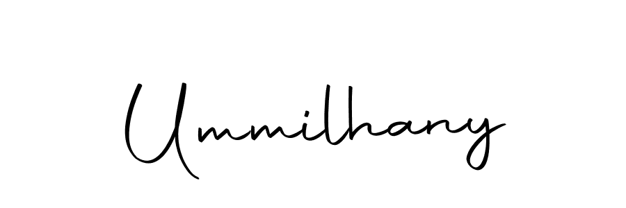 Design your own signature with our free online signature maker. With this signature software, you can create a handwritten (Autography-DOLnW) signature for name Ummilhany. Ummilhany signature style 10 images and pictures png