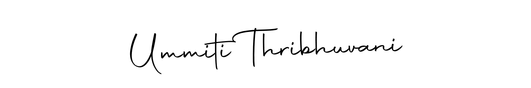 Make a beautiful signature design for name Ummiti Thribhuvani. With this signature (Autography-DOLnW) style, you can create a handwritten signature for free. Ummiti Thribhuvani signature style 10 images and pictures png