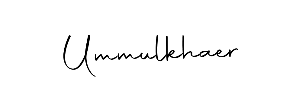 You should practise on your own different ways (Autography-DOLnW) to write your name (Ummulkhaer) in signature. don't let someone else do it for you. Ummulkhaer signature style 10 images and pictures png