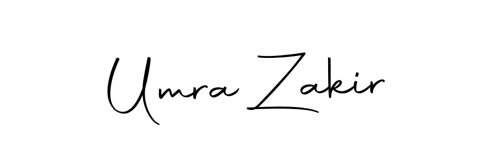 Design your own signature with our free online signature maker. With this signature software, you can create a handwritten (Autography-DOLnW) signature for name Umra Zakir. Umra Zakir signature style 10 images and pictures png