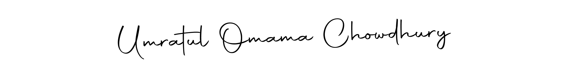 Design your own signature with our free online signature maker. With this signature software, you can create a handwritten (Autography-DOLnW) signature for name Umratul Omama Chowdhury. Umratul Omama Chowdhury signature style 10 images and pictures png