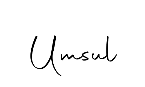 The best way (Autography-DOLnW) to make a short signature is to pick only two or three words in your name. The name Umsul include a total of six letters. For converting this name. Umsul signature style 10 images and pictures png