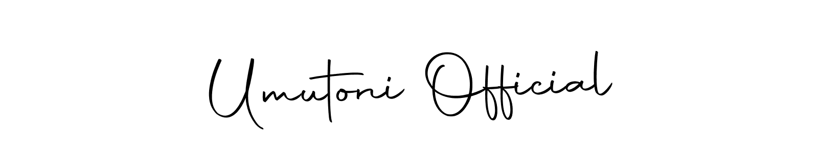 Make a beautiful signature design for name Umutoni Official. With this signature (Autography-DOLnW) style, you can create a handwritten signature for free. Umutoni Official signature style 10 images and pictures png