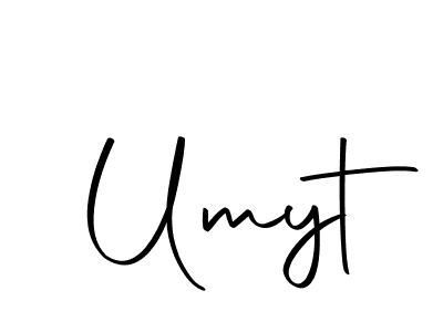 You should practise on your own different ways (Autography-DOLnW) to write your name (Umyt) in signature. don't let someone else do it for you. Umyt signature style 10 images and pictures png