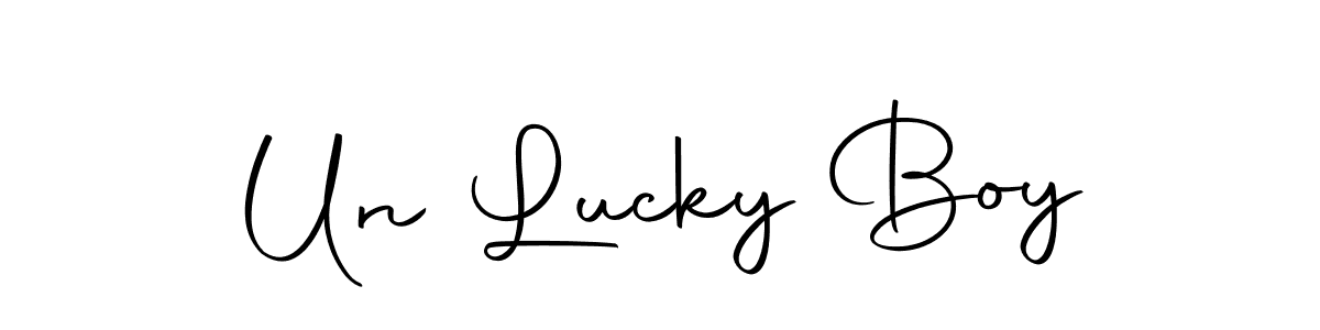 if you are searching for the best signature style for your name Un Lucky Boy. so please give up your signature search. here we have designed multiple signature styles  using Autography-DOLnW. Un Lucky Boy signature style 10 images and pictures png