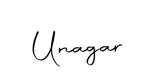 Use a signature maker to create a handwritten signature online. With this signature software, you can design (Autography-DOLnW) your own signature for name Unagar. Unagar signature style 10 images and pictures png