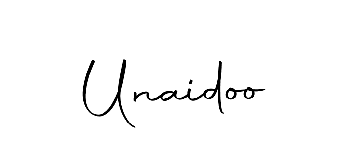 Create a beautiful signature design for name Unaidoo. With this signature (Autography-DOLnW) fonts, you can make a handwritten signature for free. Unaidoo signature style 10 images and pictures png