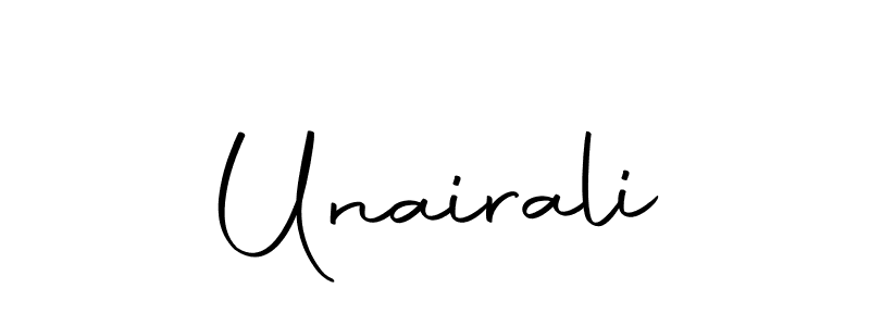 Unairali stylish signature style. Best Handwritten Sign (Autography-DOLnW) for my name. Handwritten Signature Collection Ideas for my name Unairali. Unairali signature style 10 images and pictures png