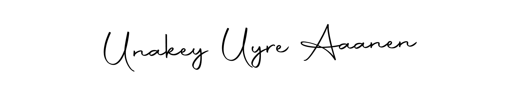 Design your own signature with our free online signature maker. With this signature software, you can create a handwritten (Autography-DOLnW) signature for name Unakey Uyre Aaanen. Unakey Uyre Aaanen signature style 10 images and pictures png