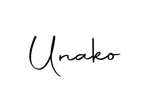 Make a beautiful signature design for name Unako. Use this online signature maker to create a handwritten signature for free. Unako signature style 10 images and pictures png