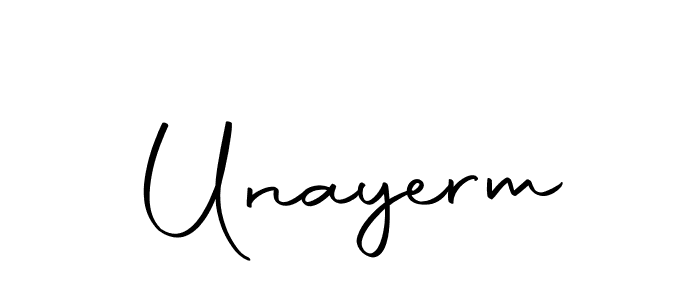 You should practise on your own different ways (Autography-DOLnW) to write your name (Unayerm) in signature. don't let someone else do it for you. Unayerm signature style 10 images and pictures png