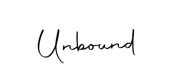 Unbound stylish signature style. Best Handwritten Sign (Autography-DOLnW) for my name. Handwritten Signature Collection Ideas for my name Unbound. Unbound signature style 10 images and pictures png