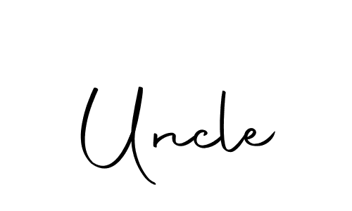 Make a beautiful signature design for name Uncle. With this signature (Autography-DOLnW) style, you can create a handwritten signature for free. Uncle signature style 10 images and pictures png