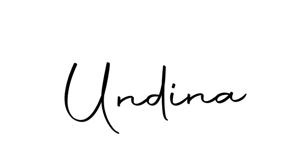 Undina stylish signature style. Best Handwritten Sign (Autography-DOLnW) for my name. Handwritten Signature Collection Ideas for my name Undina. Undina signature style 10 images and pictures png