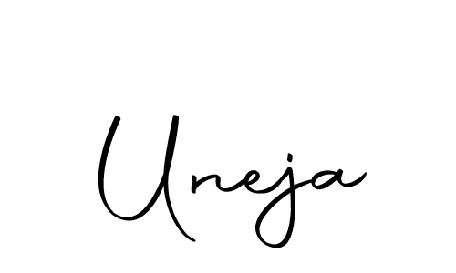 Similarly Autography-DOLnW is the best handwritten signature design. Signature creator online .You can use it as an online autograph creator for name Uneja. Uneja signature style 10 images and pictures png