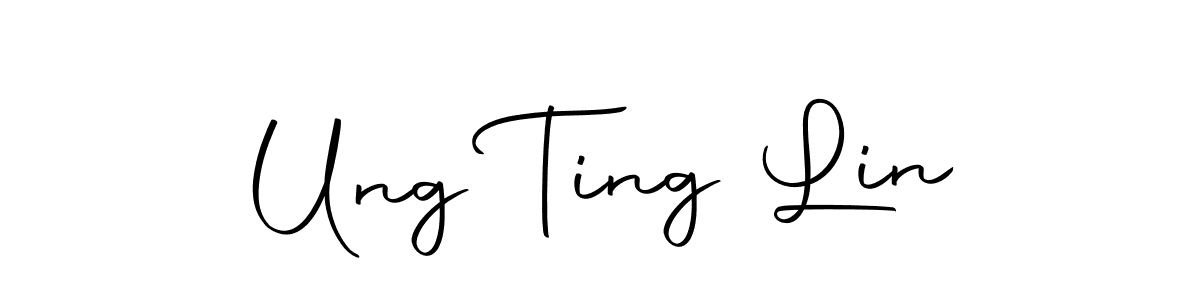 Autography-DOLnW is a professional signature style that is perfect for those who want to add a touch of class to their signature. It is also a great choice for those who want to make their signature more unique. Get Ung Ting Lin name to fancy signature for free. Ung Ting Lin signature style 10 images and pictures png