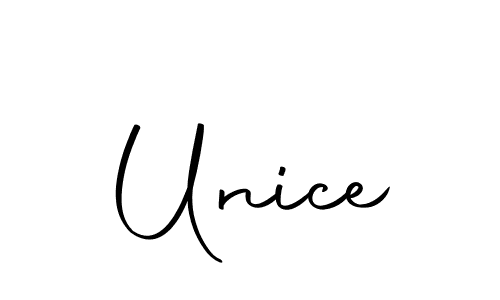 You should practise on your own different ways (Autography-DOLnW) to write your name (Unice) in signature. don't let someone else do it for you. Unice signature style 10 images and pictures png