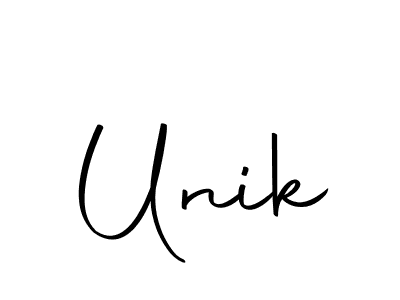 Unik stylish signature style. Best Handwritten Sign (Autography-DOLnW) for my name. Handwritten Signature Collection Ideas for my name Unik. Unik signature style 10 images and pictures png