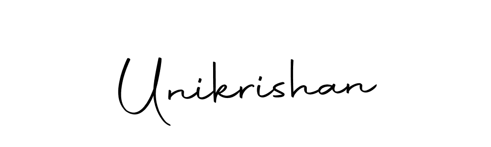 Make a beautiful signature design for name Unikrishan. Use this online signature maker to create a handwritten signature for free. Unikrishan signature style 10 images and pictures png