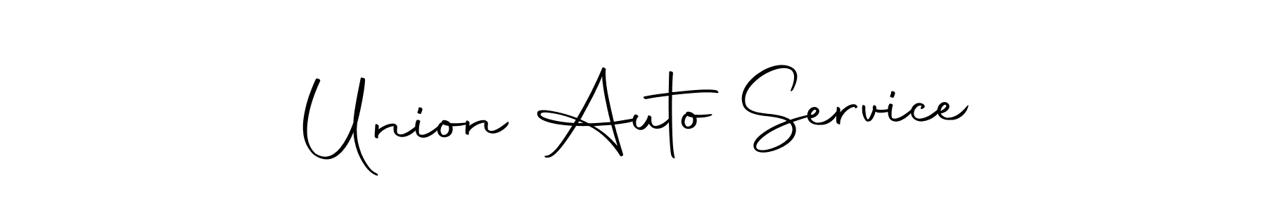 The best way (Autography-DOLnW) to make a short signature is to pick only two or three words in your name. The name Union Auto Service include a total of six letters. For converting this name. Union Auto Service signature style 10 images and pictures png