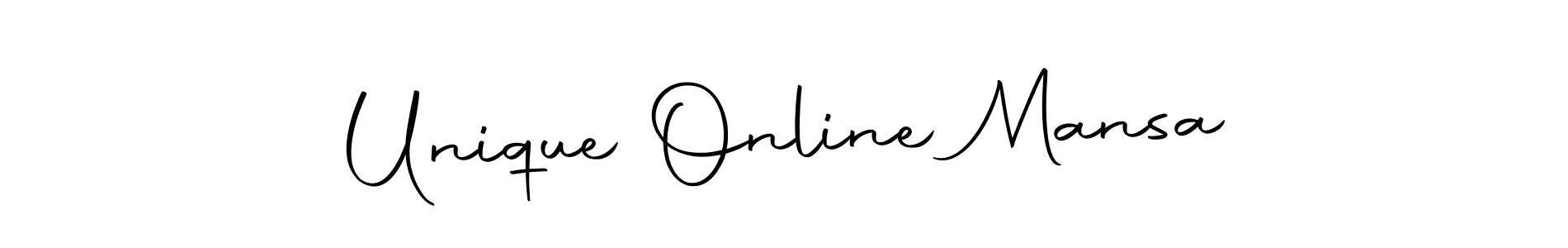 Make a short Unique Online Mansa signature style. Manage your documents anywhere anytime using Autography-DOLnW. Create and add eSignatures, submit forms, share and send files easily. Unique Online Mansa signature style 10 images and pictures png