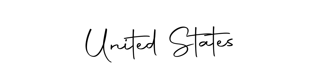 Make a beautiful signature design for name United States. With this signature (Autography-DOLnW) style, you can create a handwritten signature for free. United States signature style 10 images and pictures png
