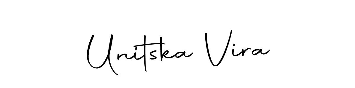 Unitska Vira stylish signature style. Best Handwritten Sign (Autography-DOLnW) for my name. Handwritten Signature Collection Ideas for my name Unitska Vira. Unitska Vira signature style 10 images and pictures png