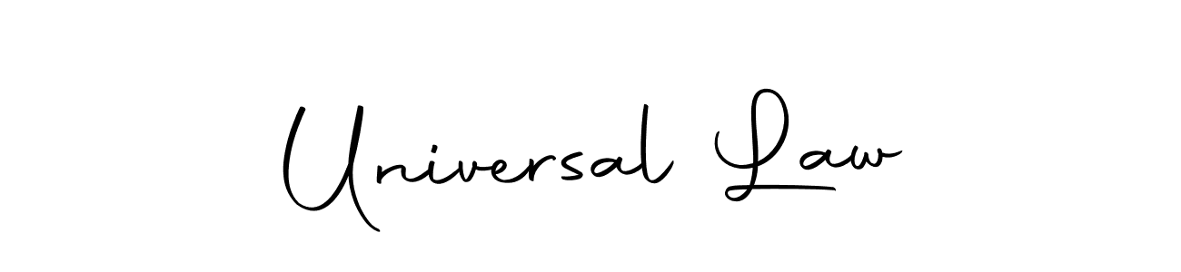 Create a beautiful signature design for name Universal Law. With this signature (Autography-DOLnW) fonts, you can make a handwritten signature for free. Universal Law signature style 10 images and pictures png