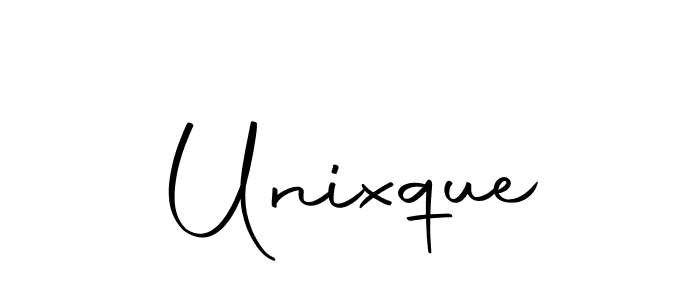 You should practise on your own different ways (Autography-DOLnW) to write your name (Unixque) in signature. don't let someone else do it for you. Unixque signature style 10 images and pictures png