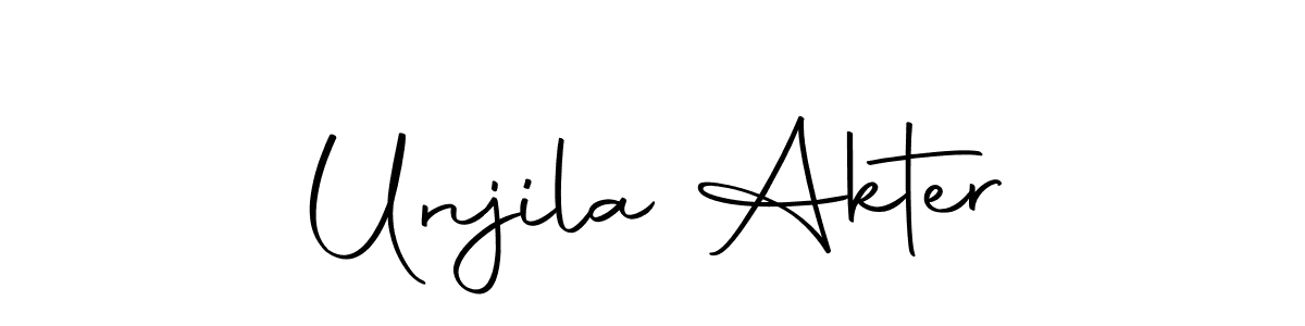 Here are the top 10 professional signature styles for the name Unjila Akter. These are the best autograph styles you can use for your name. Unjila Akter signature style 10 images and pictures png