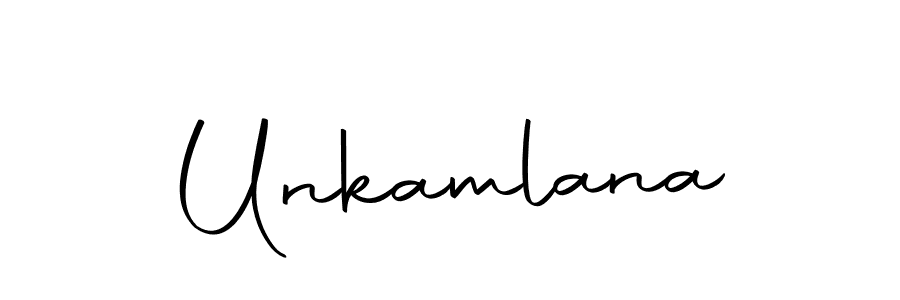 Make a short Unkamlana signature style. Manage your documents anywhere anytime using Autography-DOLnW. Create and add eSignatures, submit forms, share and send files easily. Unkamlana signature style 10 images and pictures png