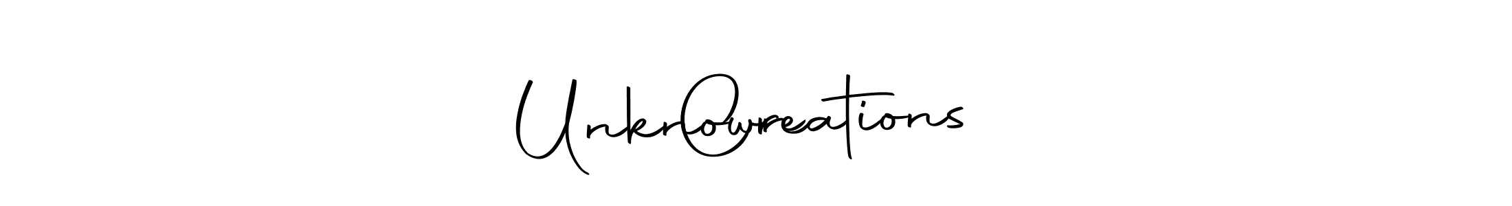 Make a short Unknown     Creations  signature style. Manage your documents anywhere anytime using Autography-DOLnW. Create and add eSignatures, submit forms, share and send files easily. Unknown     Creations  signature style 10 images and pictures png