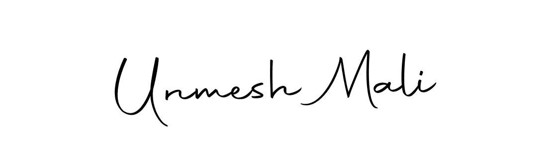 Design your own signature with our free online signature maker. With this signature software, you can create a handwritten (Autography-DOLnW) signature for name Unmesh Mali. Unmesh Mali signature style 10 images and pictures png