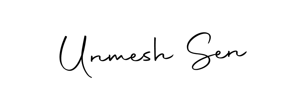 Unmesh Sen stylish signature style. Best Handwritten Sign (Autography-DOLnW) for my name. Handwritten Signature Collection Ideas for my name Unmesh Sen. Unmesh Sen signature style 10 images and pictures png