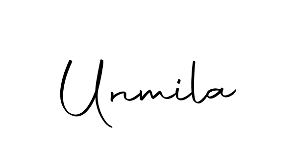 Create a beautiful signature design for name Unmila. With this signature (Autography-DOLnW) fonts, you can make a handwritten signature for free. Unmila signature style 10 images and pictures png