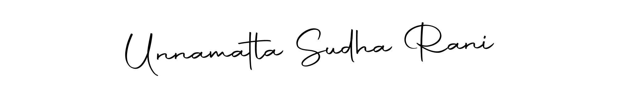 Unnamatla Sudha Rani stylish signature style. Best Handwritten Sign (Autography-DOLnW) for my name. Handwritten Signature Collection Ideas for my name Unnamatla Sudha Rani. Unnamatla Sudha Rani signature style 10 images and pictures png