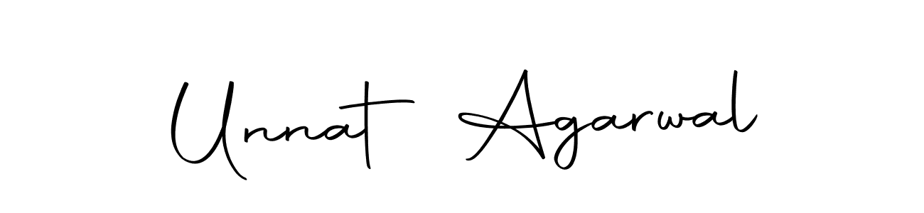 Create a beautiful signature design for name Unnat Agarwal. With this signature (Autography-DOLnW) fonts, you can make a handwritten signature for free. Unnat Agarwal signature style 10 images and pictures png