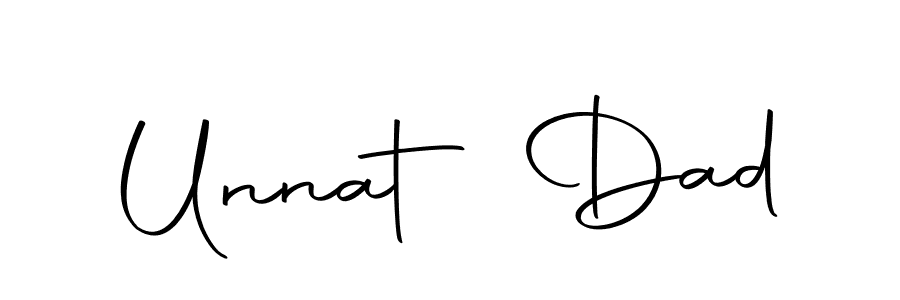 Unnat Dad stylish signature style. Best Handwritten Sign (Autography-DOLnW) for my name. Handwritten Signature Collection Ideas for my name Unnat Dad. Unnat Dad signature style 10 images and pictures png