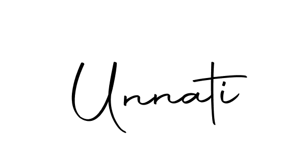 Design your own signature with our free online signature maker. With this signature software, you can create a handwritten (Autography-DOLnW) signature for name Unnati. Unnati signature style 10 images and pictures png