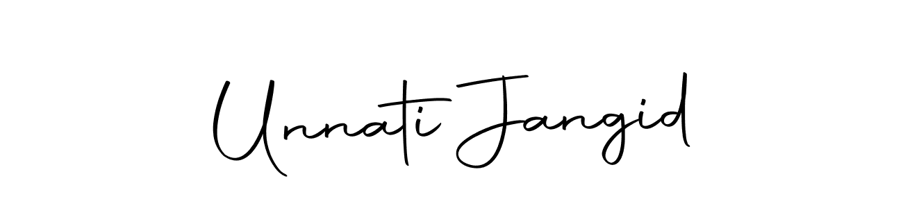 Use a signature maker to create a handwritten signature online. With this signature software, you can design (Autography-DOLnW) your own signature for name Unnati Jangid. Unnati Jangid signature style 10 images and pictures png