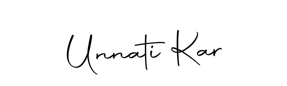 Use a signature maker to create a handwritten signature online. With this signature software, you can design (Autography-DOLnW) your own signature for name Unnati Kar. Unnati Kar signature style 10 images and pictures png