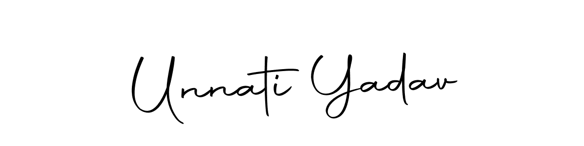 Use a signature maker to create a handwritten signature online. With this signature software, you can design (Autography-DOLnW) your own signature for name Unnati Yadav. Unnati Yadav signature style 10 images and pictures png