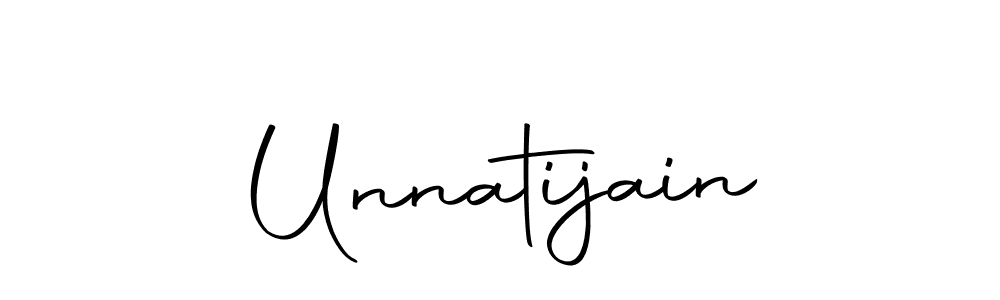 Make a beautiful signature design for name Unnatijain. With this signature (Autography-DOLnW) style, you can create a handwritten signature for free. Unnatijain signature style 10 images and pictures png