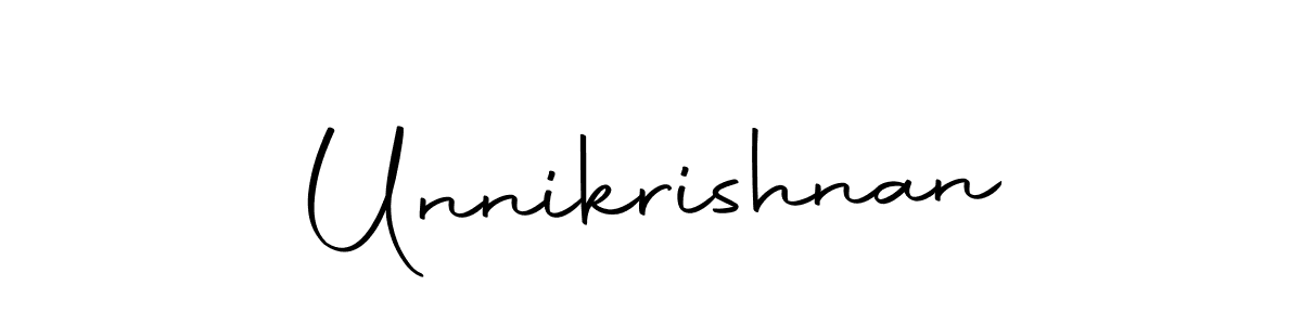 How to make Unnikrishnan signature? Autography-DOLnW is a professional autograph style. Create handwritten signature for Unnikrishnan name. Unnikrishnan signature style 10 images and pictures png