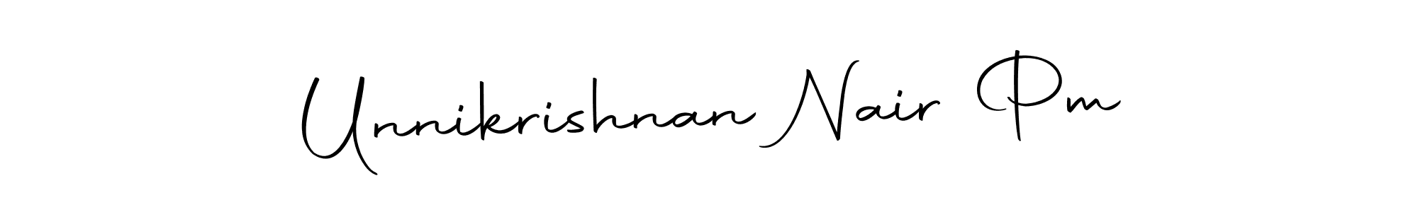 Make a beautiful signature design for name Unnikrishnan Nair Pm. Use this online signature maker to create a handwritten signature for free. Unnikrishnan Nair Pm signature style 10 images and pictures png