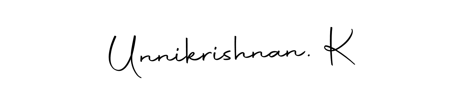 How to make Unnikrishnan. K signature? Autography-DOLnW is a professional autograph style. Create handwritten signature for Unnikrishnan. K name. Unnikrishnan. K signature style 10 images and pictures png