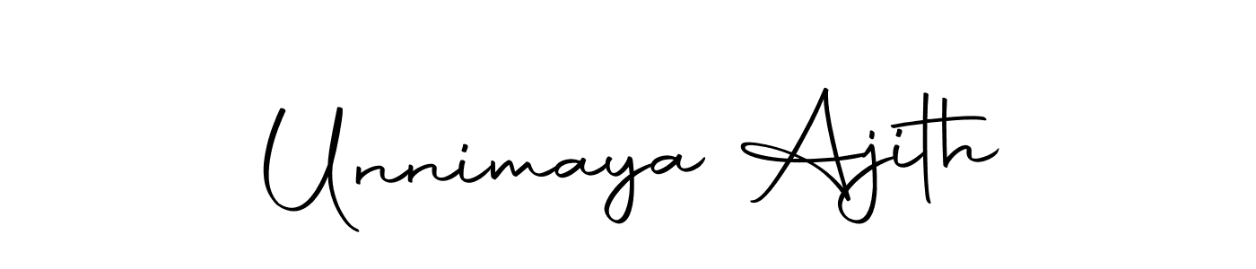 The best way (Autography-DOLnW) to make a short signature is to pick only two or three words in your name. The name Unnimaya Ajith include a total of six letters. For converting this name. Unnimaya Ajith signature style 10 images and pictures png